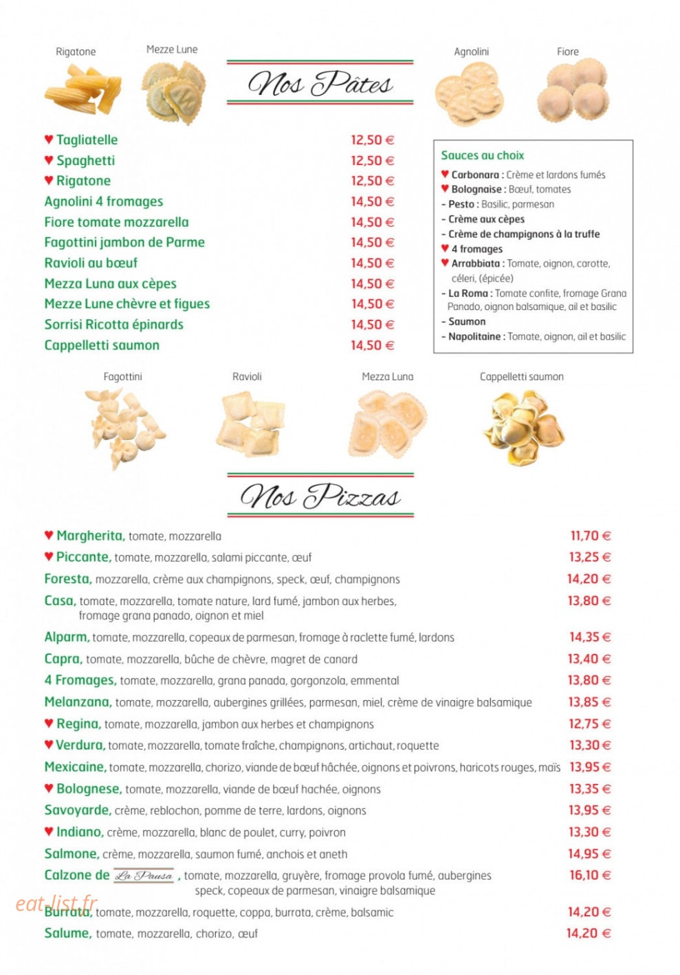 La Pausa — carte page 3