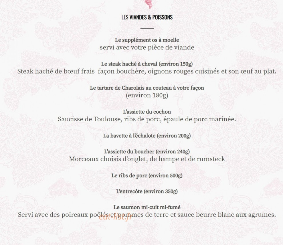 Les 3 brasseurs — carte page 4