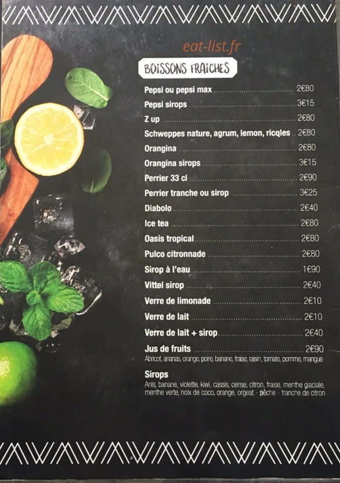 Le Bistro — carte page 10