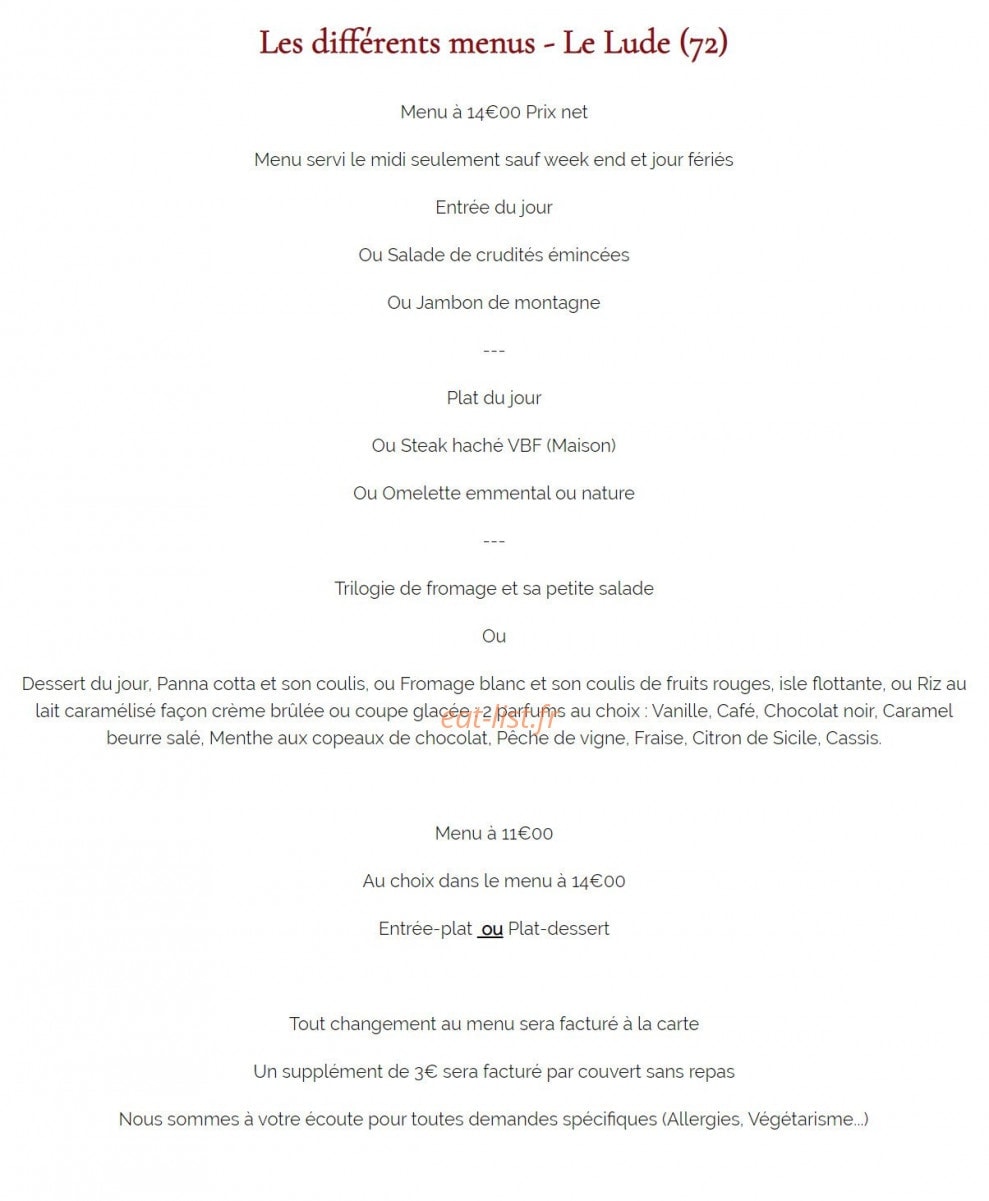 Auberge des Isles — carte page 3