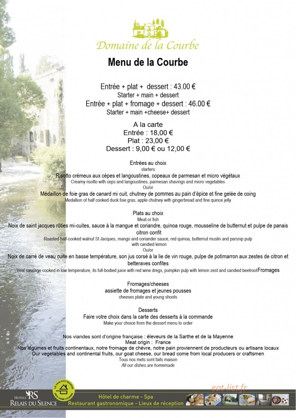 Domaine de la Courbe — carte page 3