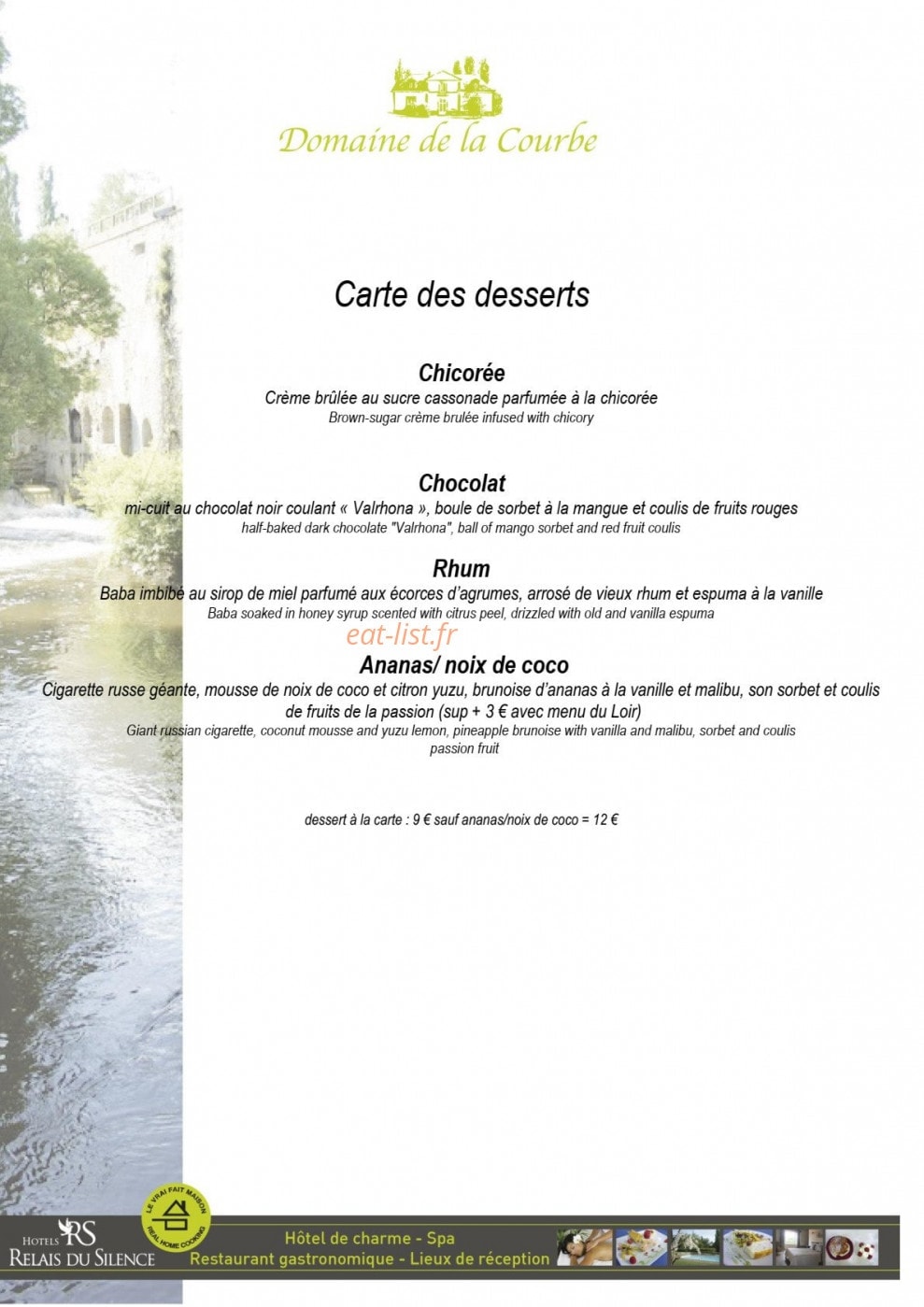 Domaine de la Courbe — carte page 4