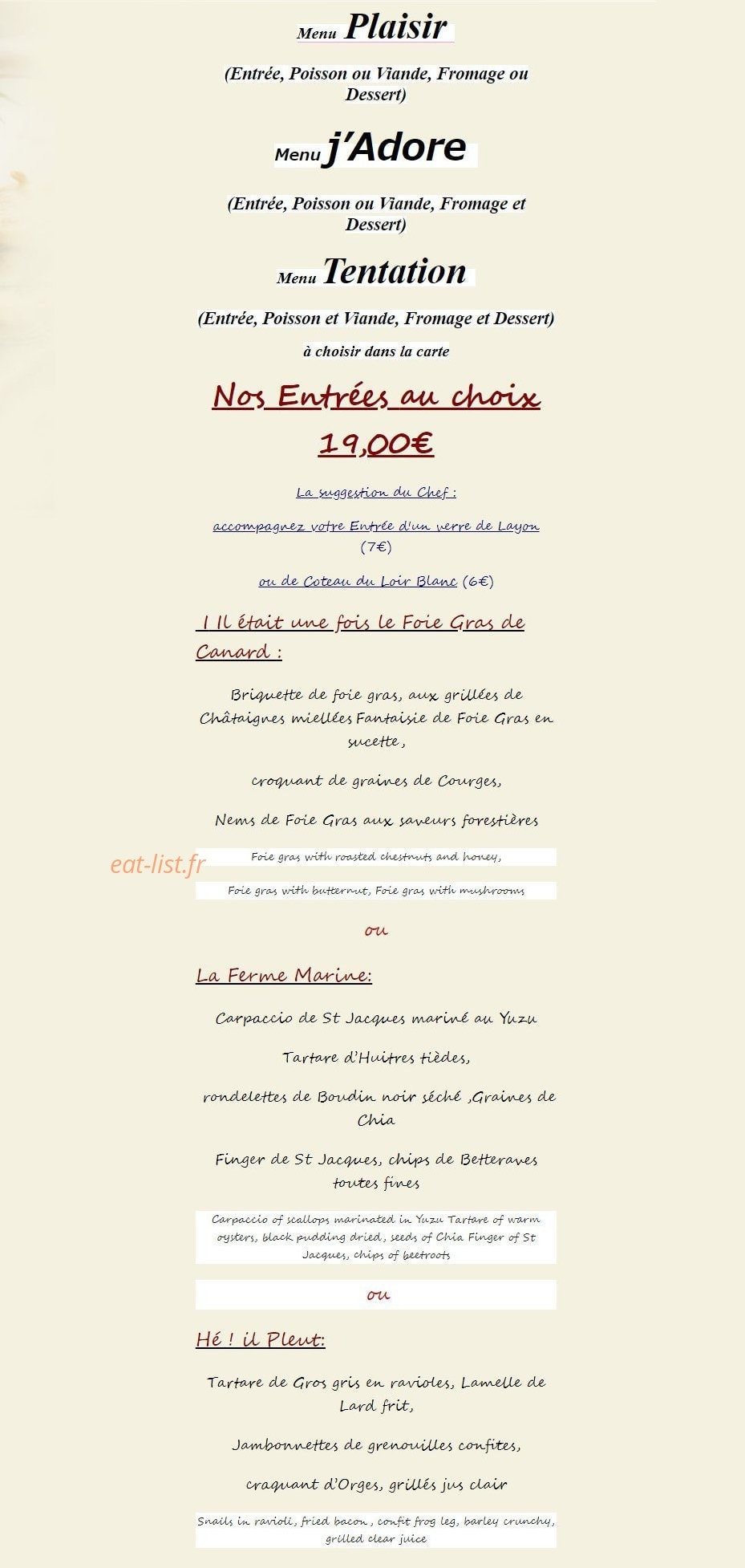 La Renaissance — carte page 1