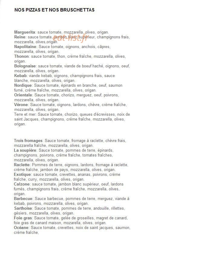 Le Vulcano — carte page 2