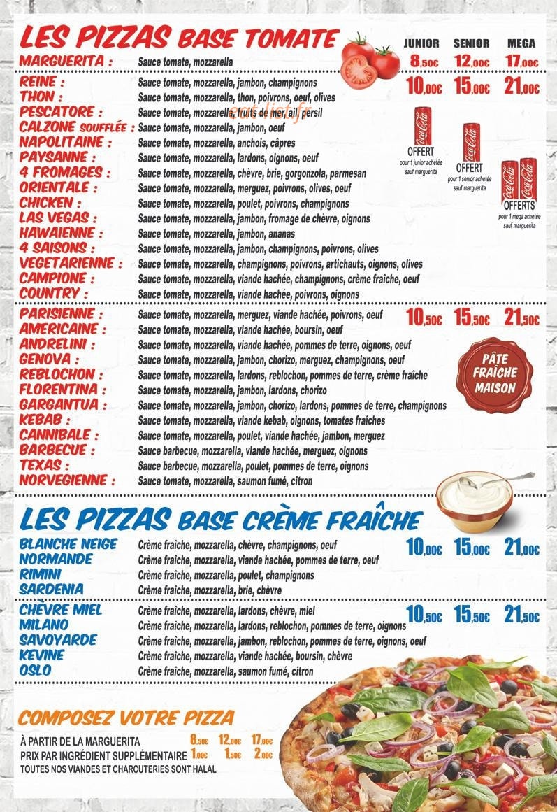 Presto Pizza — carte page 2