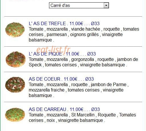 L'As de Pizz — carte page 1