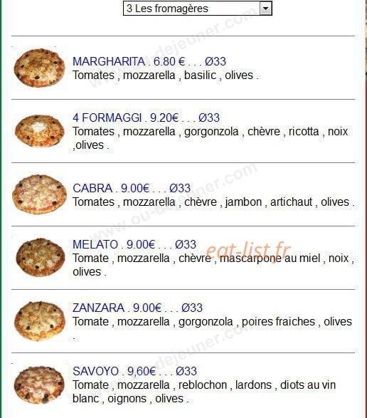 L'As de Pizz — carte page 4