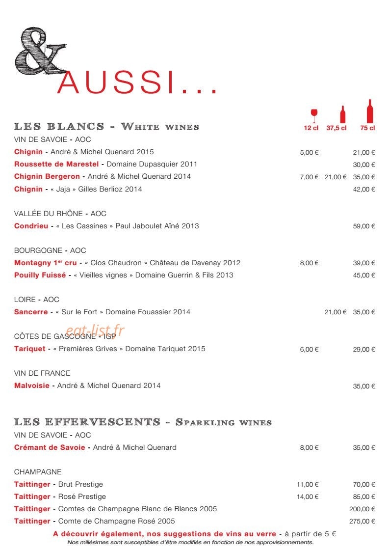 La Maison Rouge — carte page 10