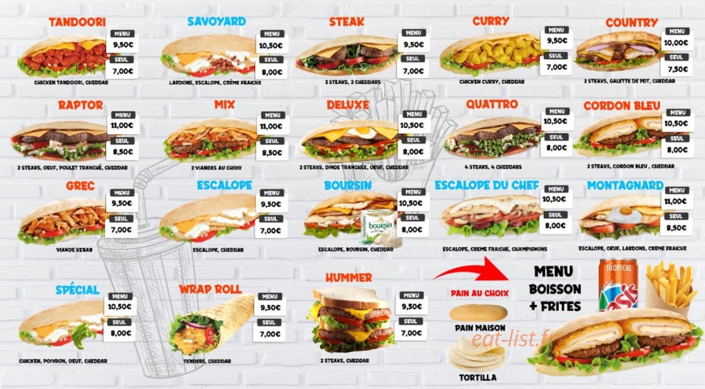 O´Tasty — carte page 3