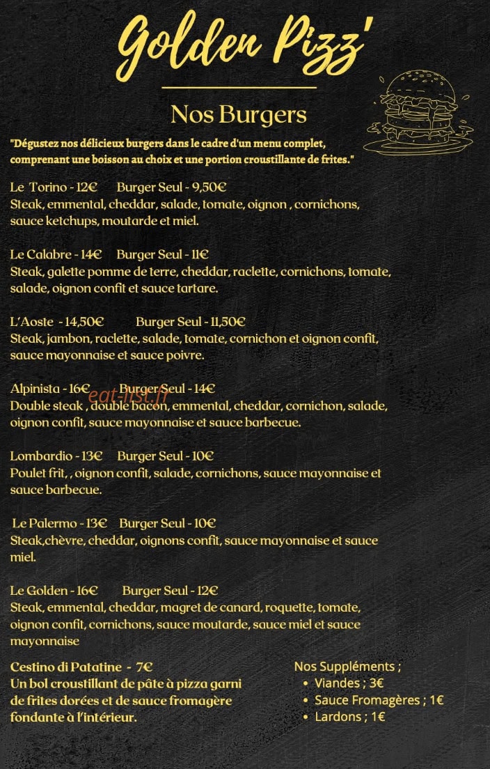 Golden pizz — carte page 5