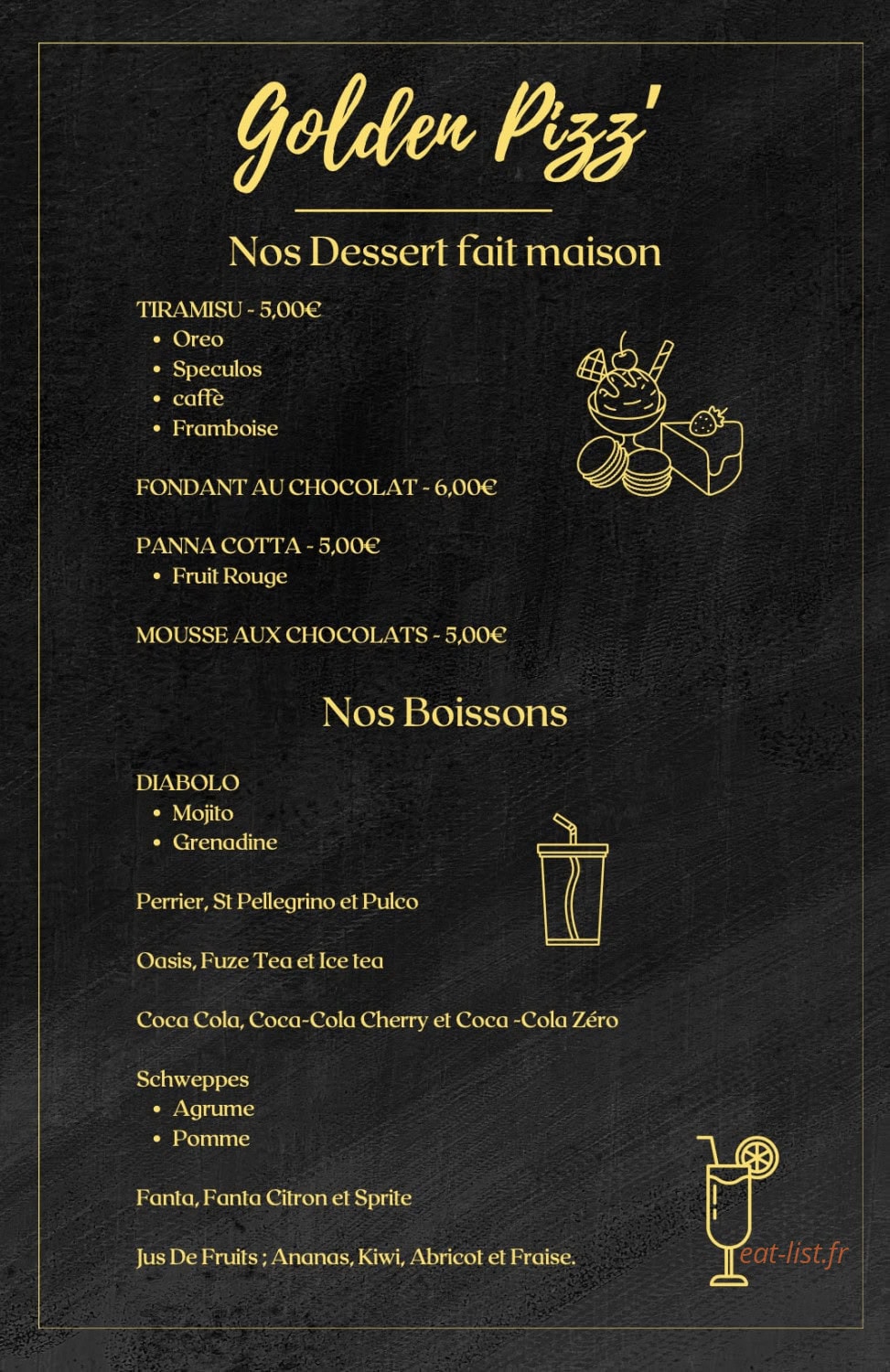 Golden pizz — carte page 7