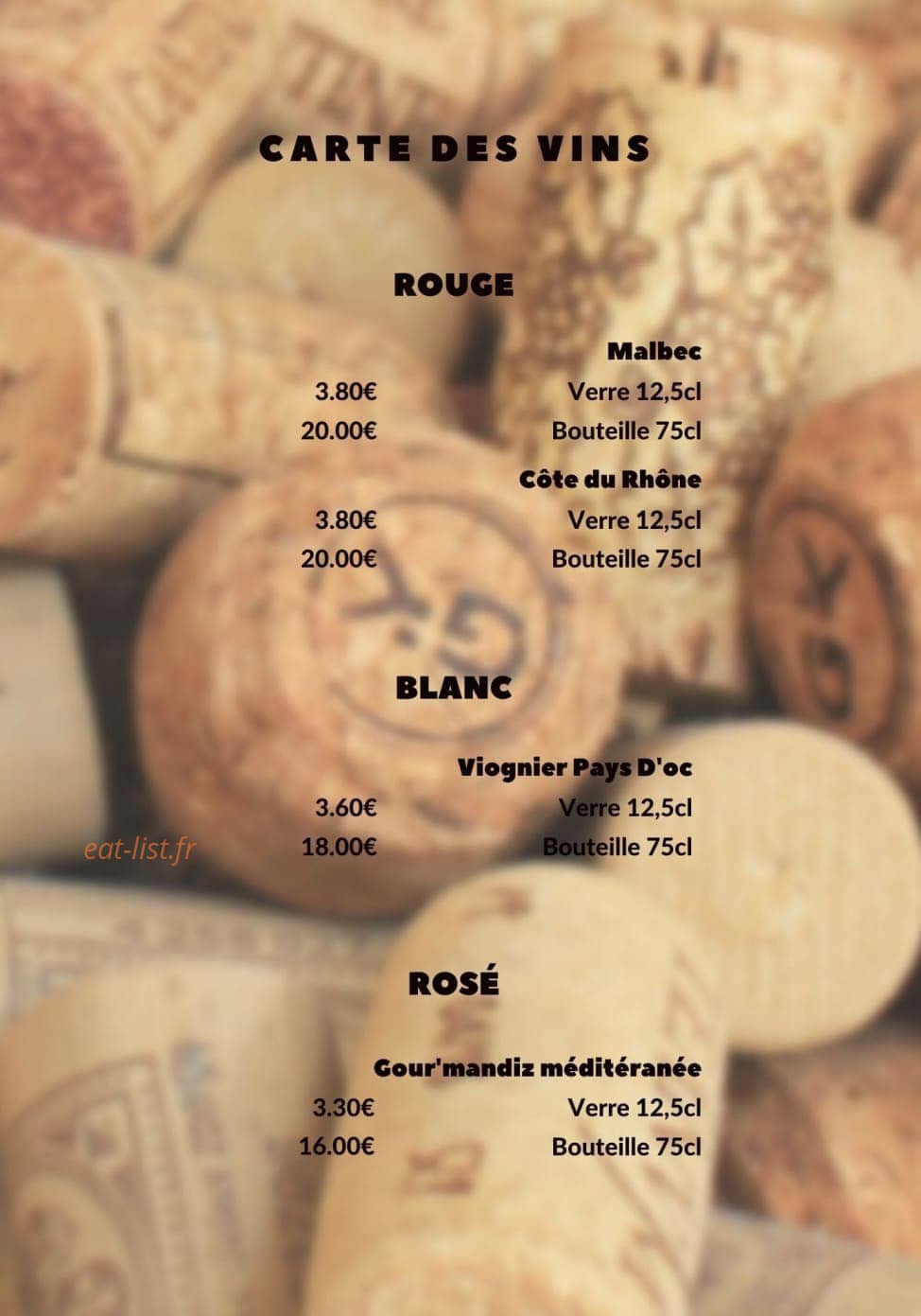 L'Instant Gourmand — carte page 4