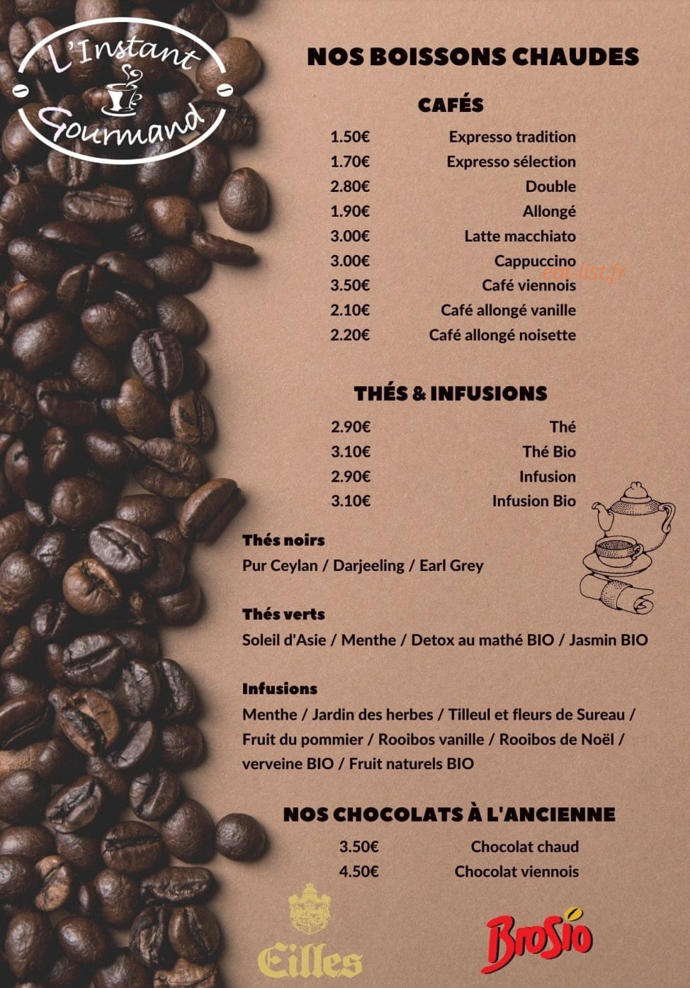 L'Instant Gourmand — carte page 2
