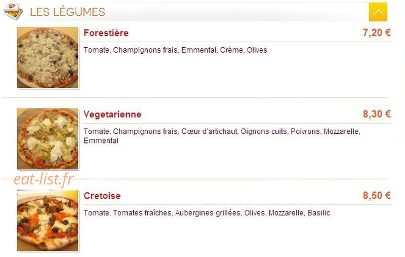 Pizza'Chic — carte page 7