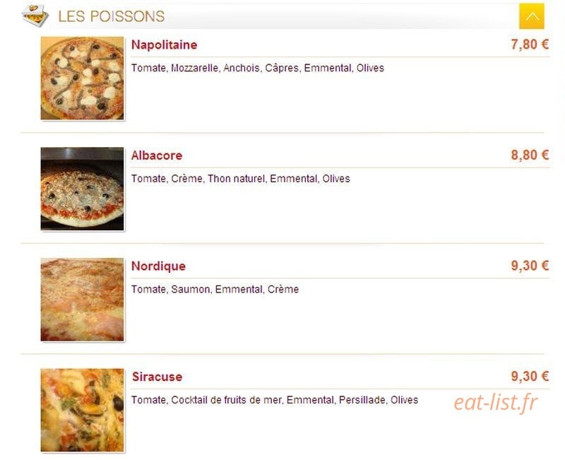 Pizza'Chic — carte page 8