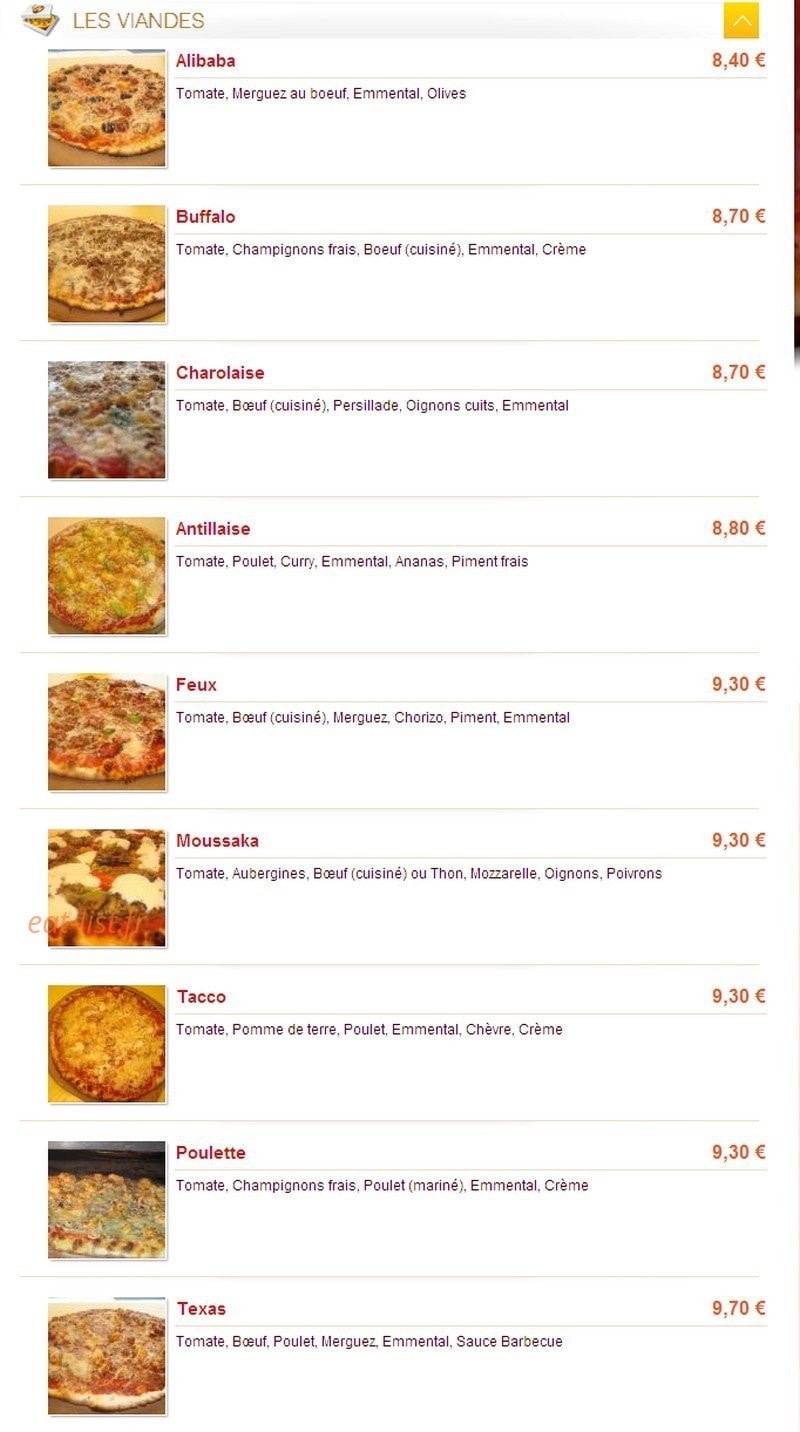 Pizza'Chic — carte page 5
