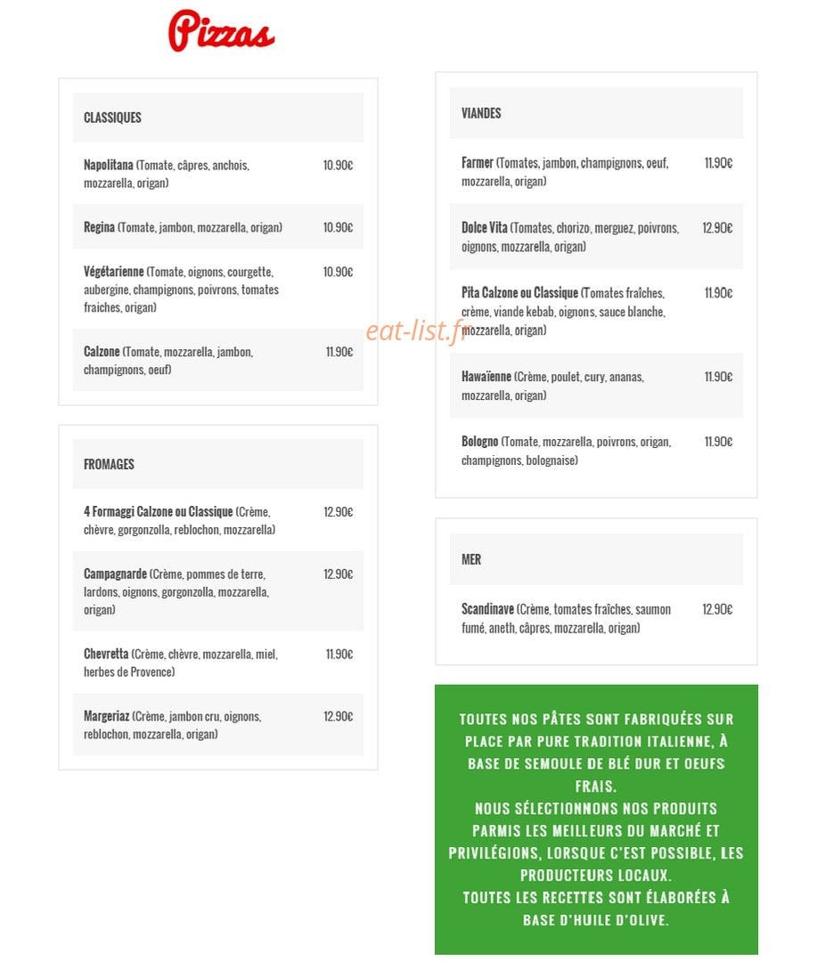 Al Dente — carte page 3
