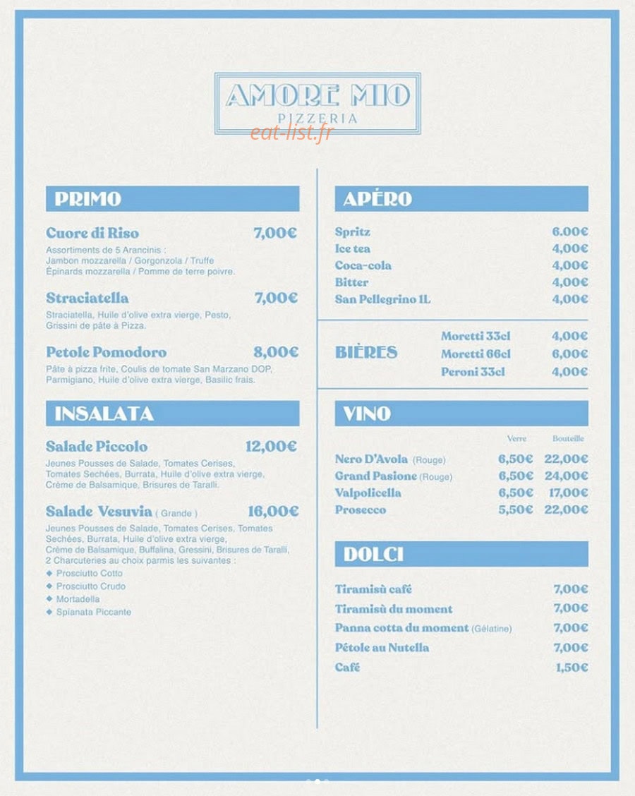 Amore Mio — carte page 2