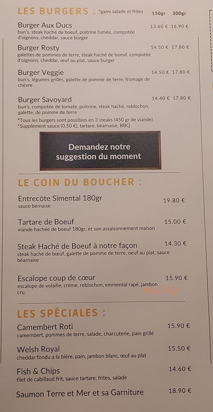 Aux Ducs — carte page 2