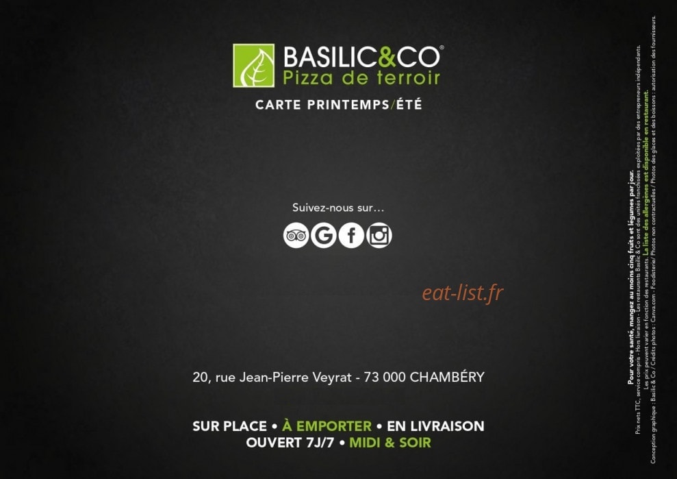 Basilic & Co — carte page 16