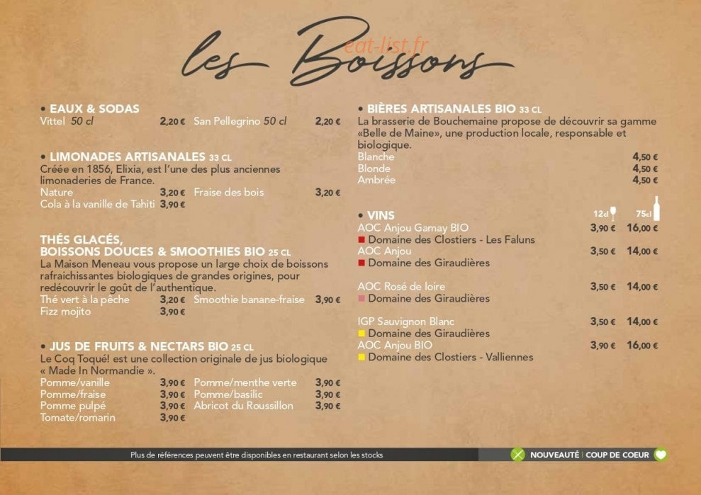 Basilic & Co — carte page 3