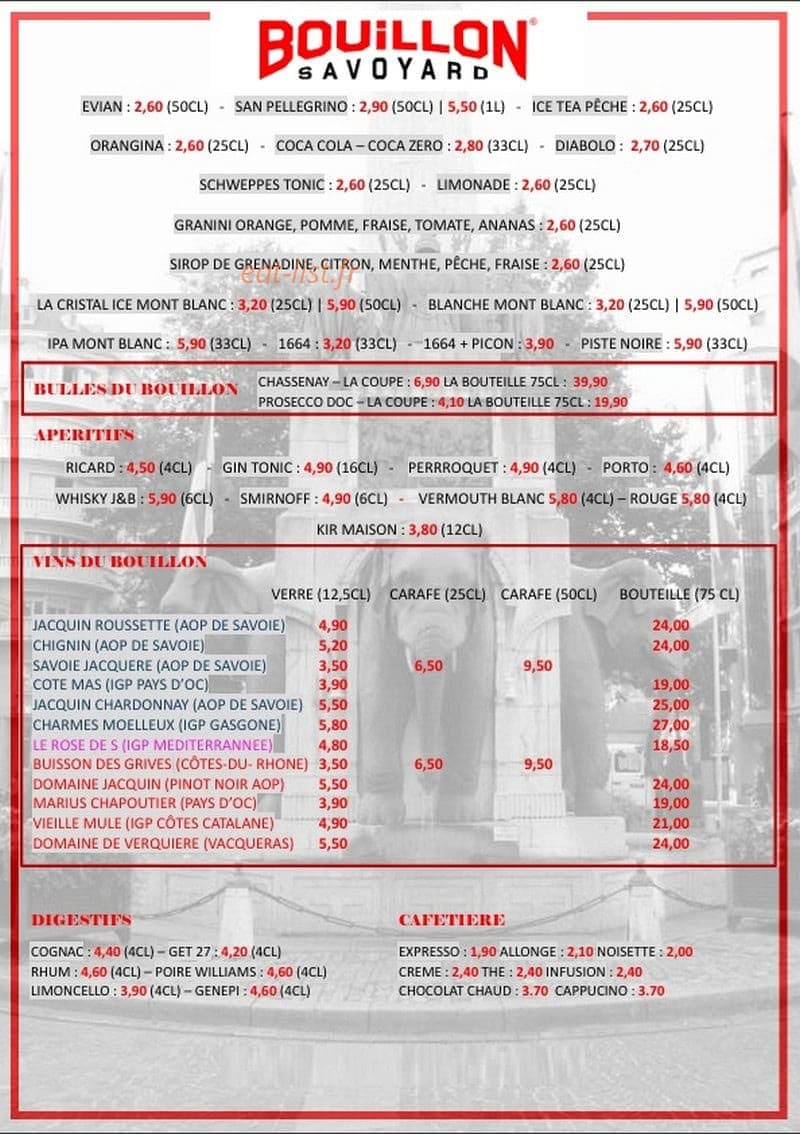Bouillon Savoyard — carte page 2