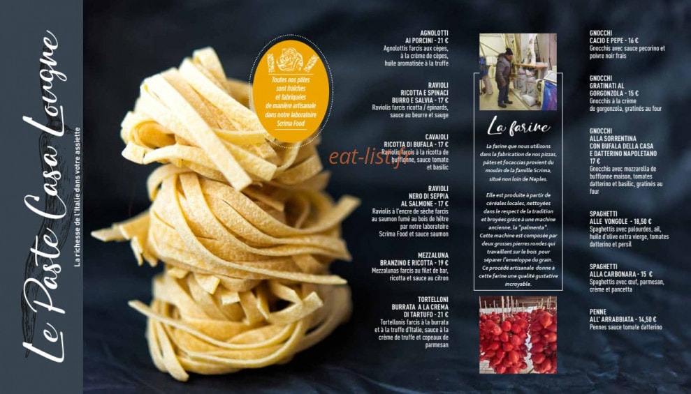 Casa Lounge — carte page 8