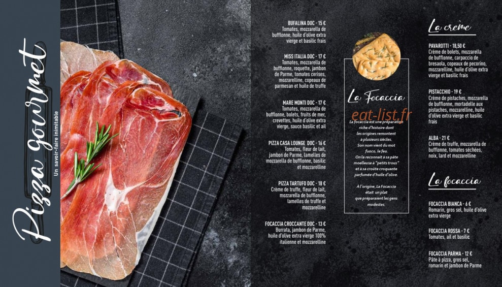 Casa Lounge — carte page 5