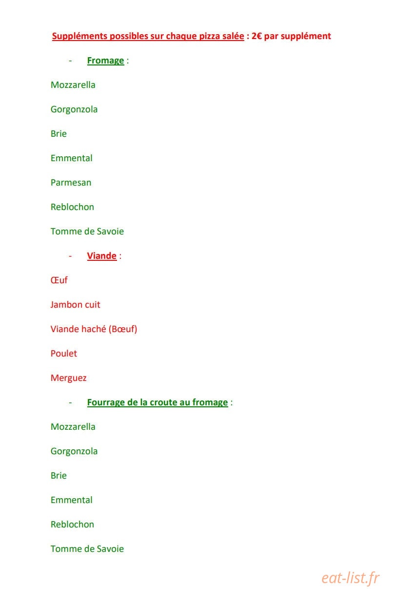 Chez Arthur — carte page 3