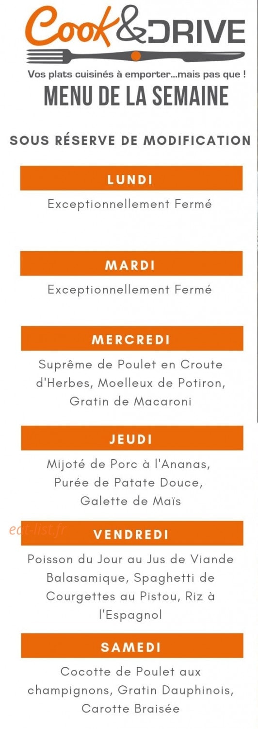 Cook et DRIVE — carte page 1