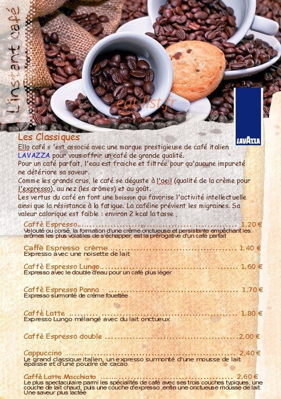 Ello Café — carte page 6
