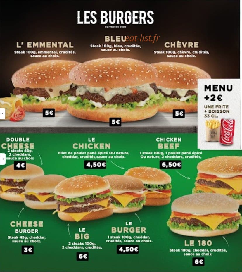 Family food — carte page 3