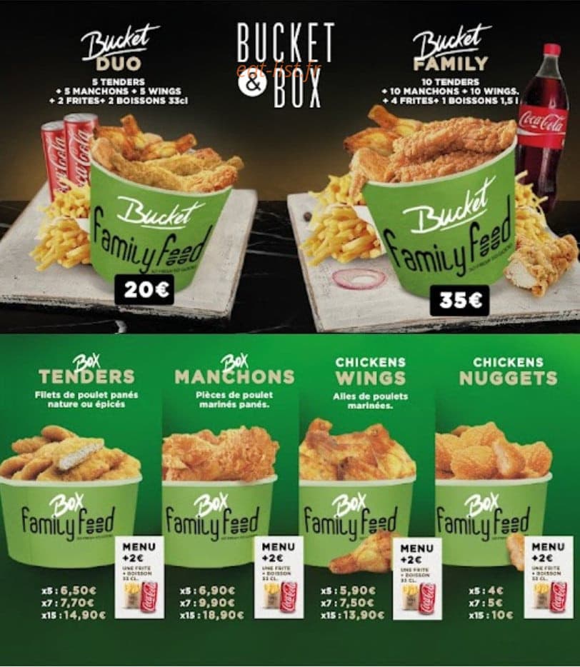 Family food — carte page 4