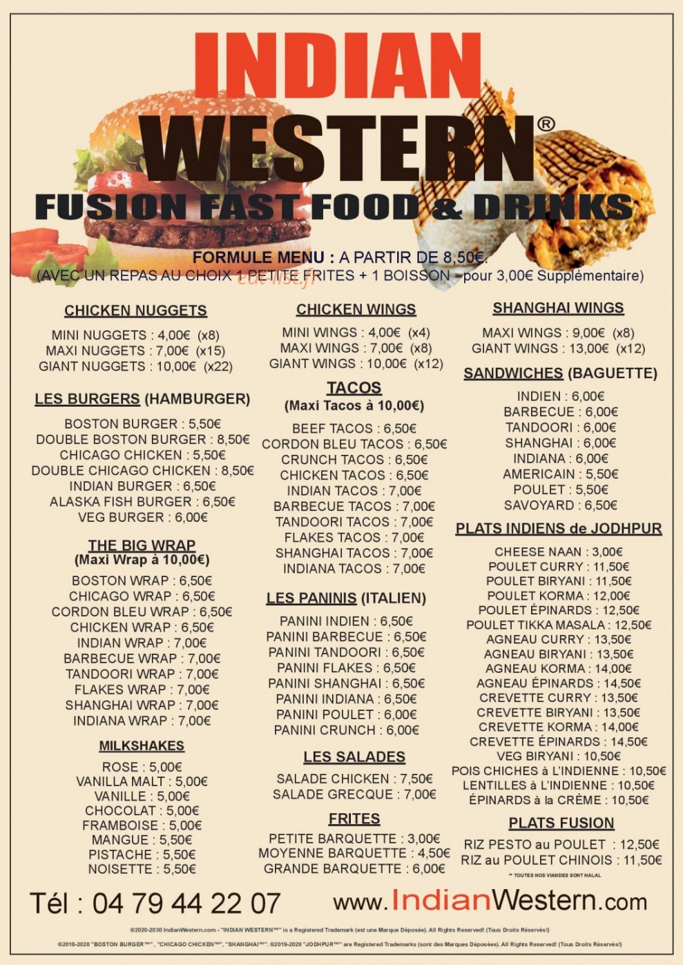 Indian Western® — carte page 2