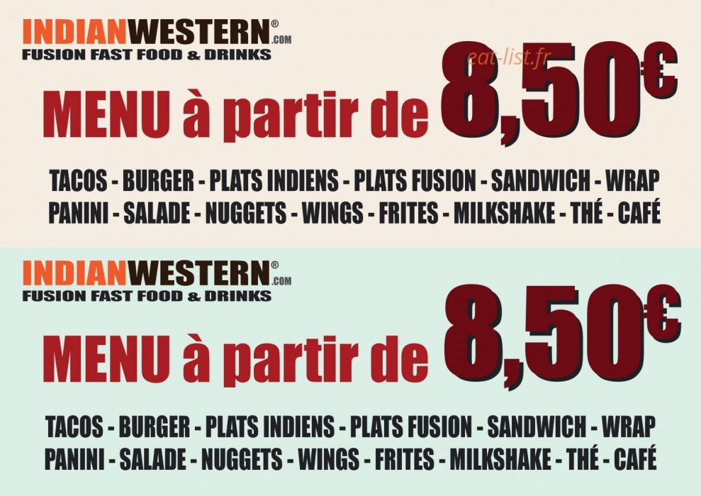 Indian Western® — carte page 3