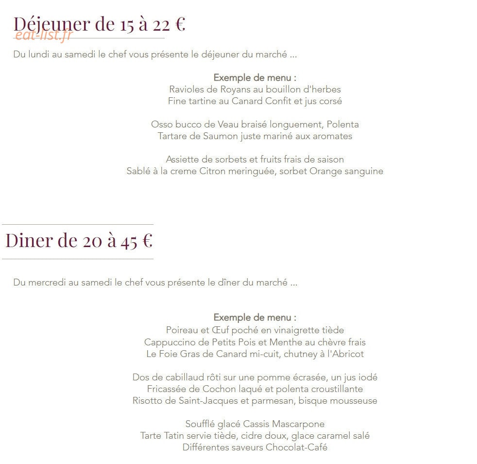 L'Atelier — carte page 1