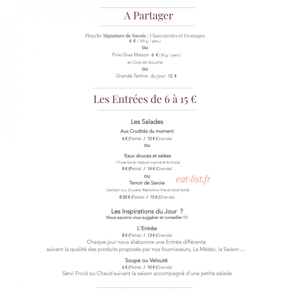 L'Atelier — carte page 2