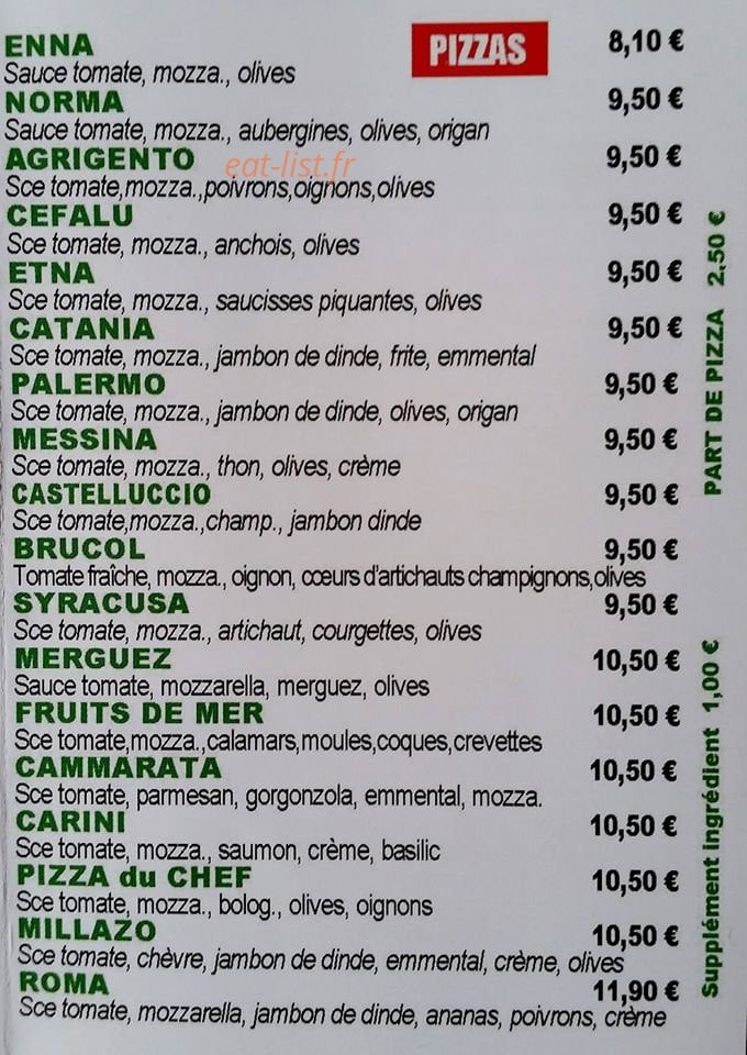 La Belle Sicile — carte page 1