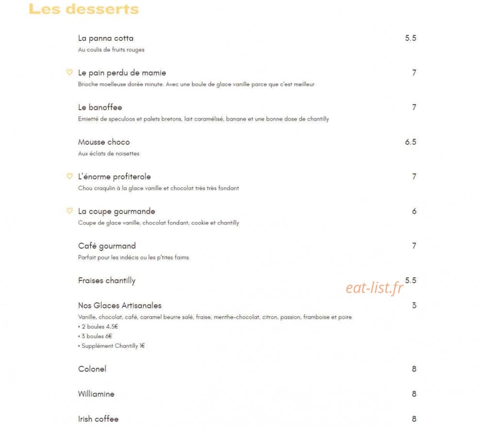 La Côte & l'Arête — carte page 4