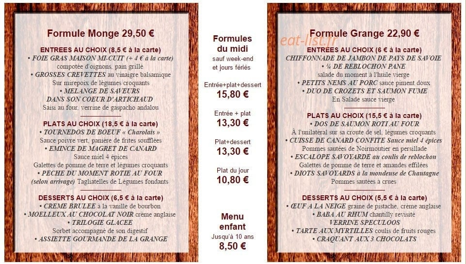 La Grange — carte page 5