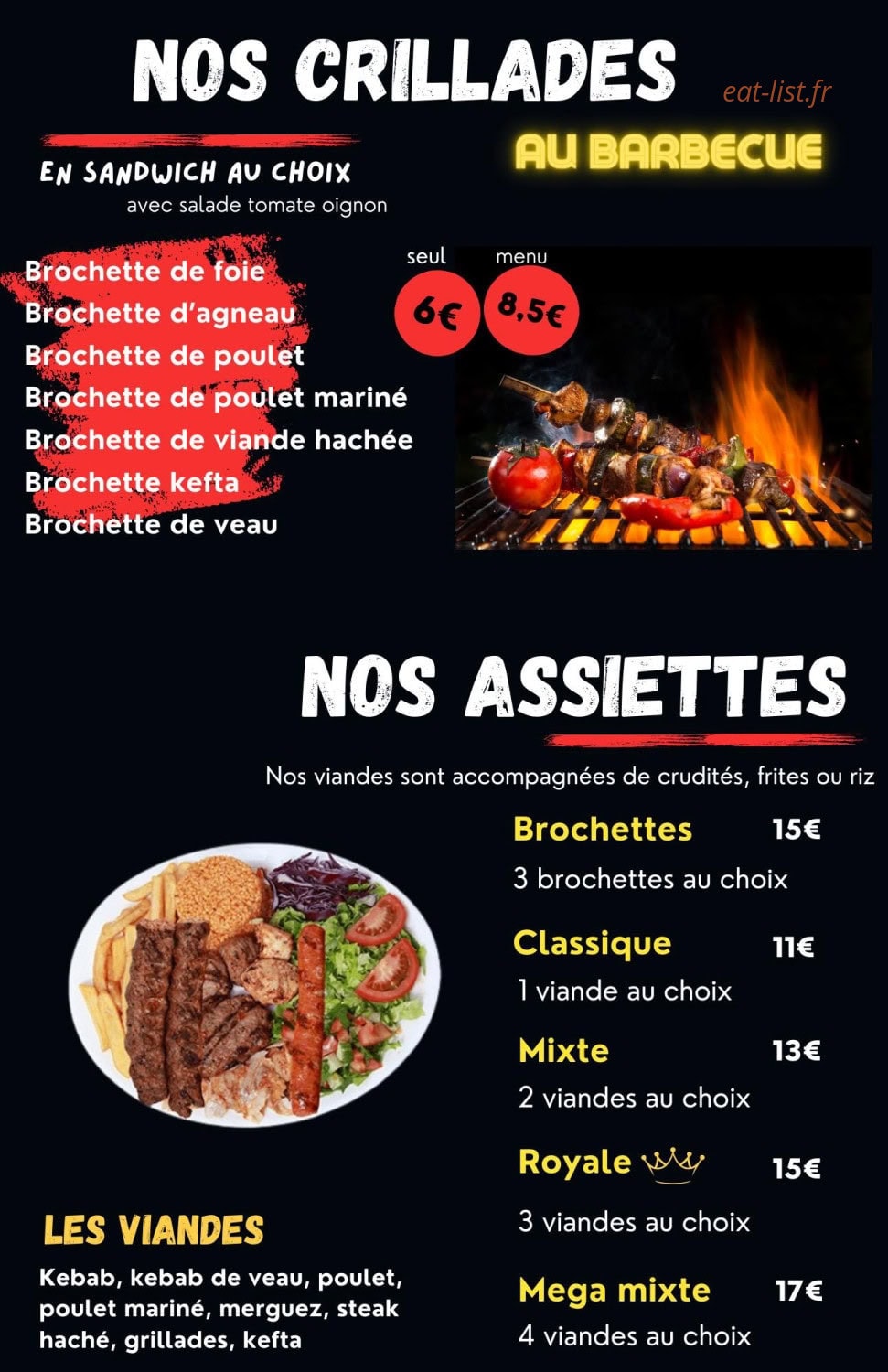 La grillade royale — carte page 5