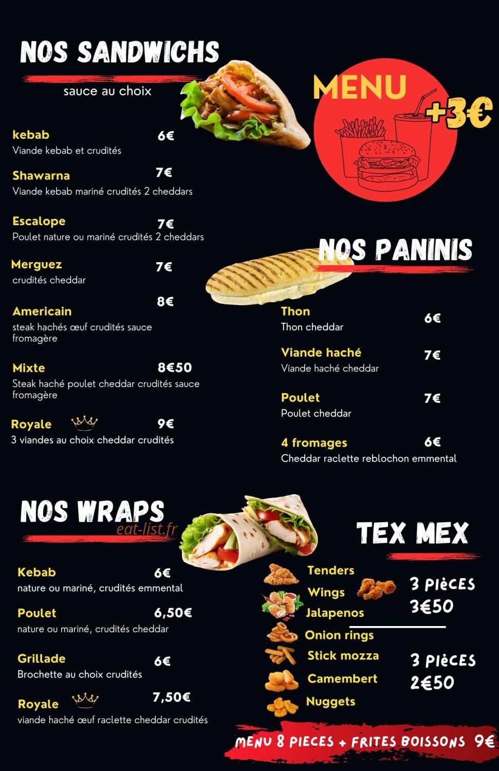 La grillade royale — carte page 1