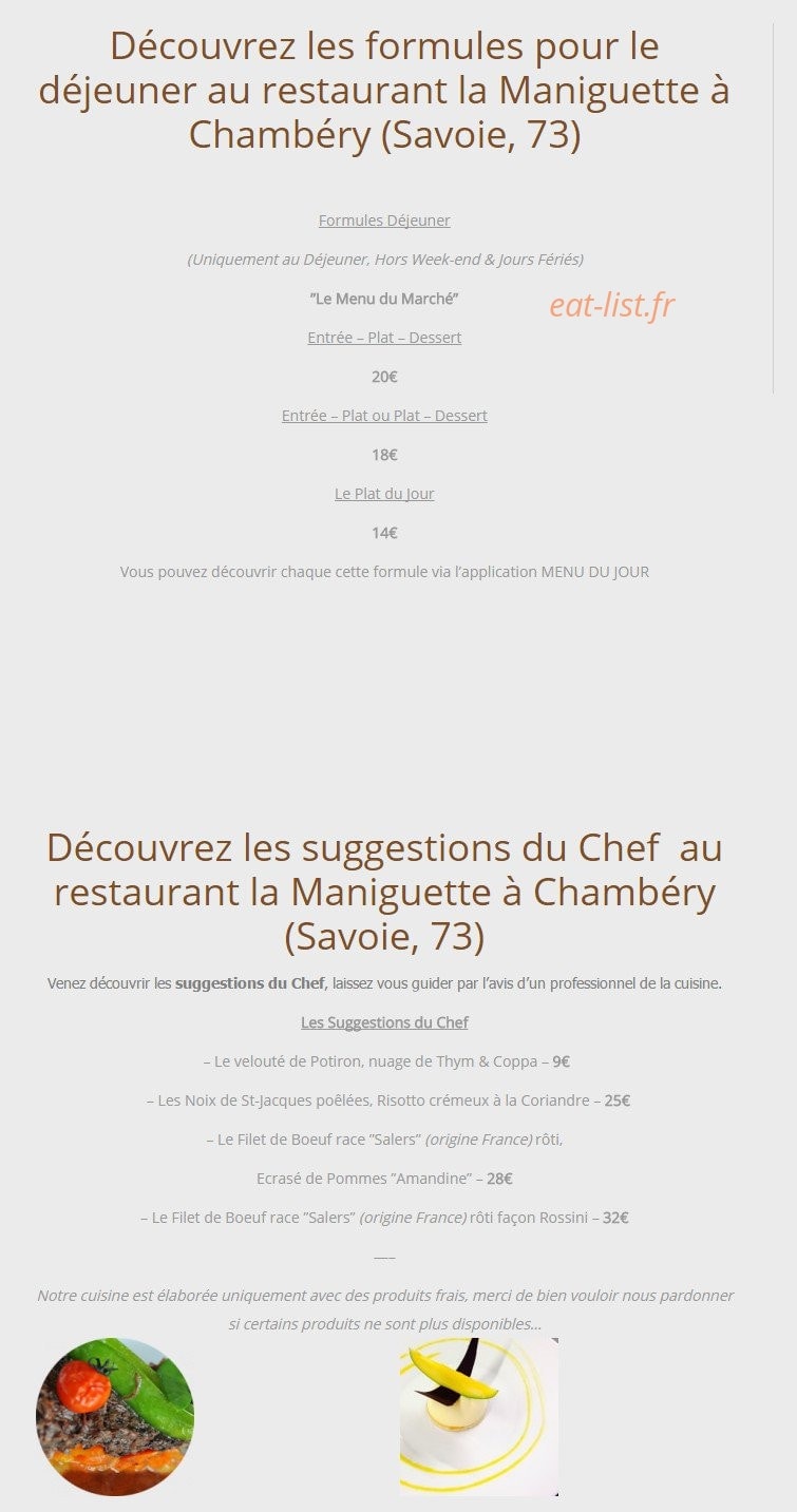 La Maniguette — carte page 1