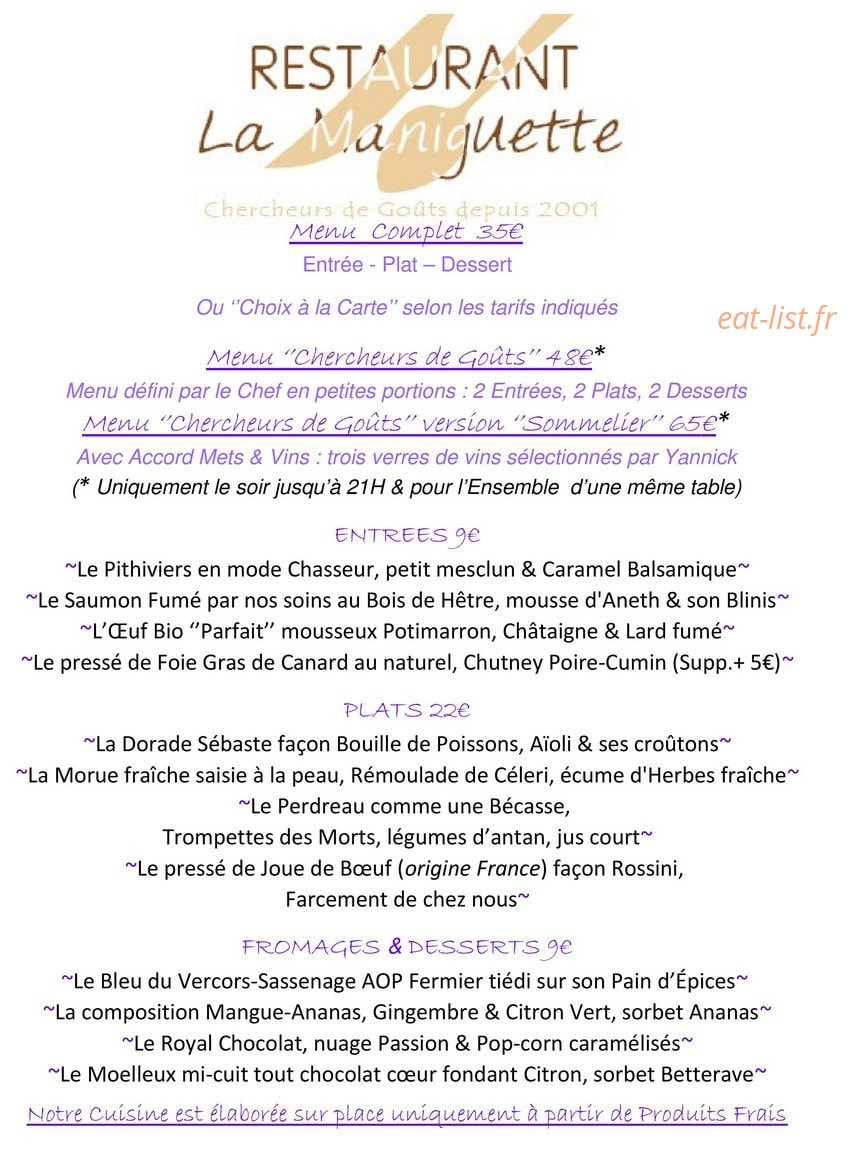 La Maniguette — carte page 2