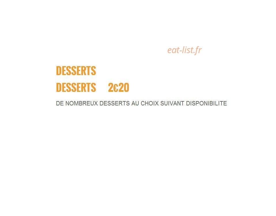 La Pizzetta — carte page 8