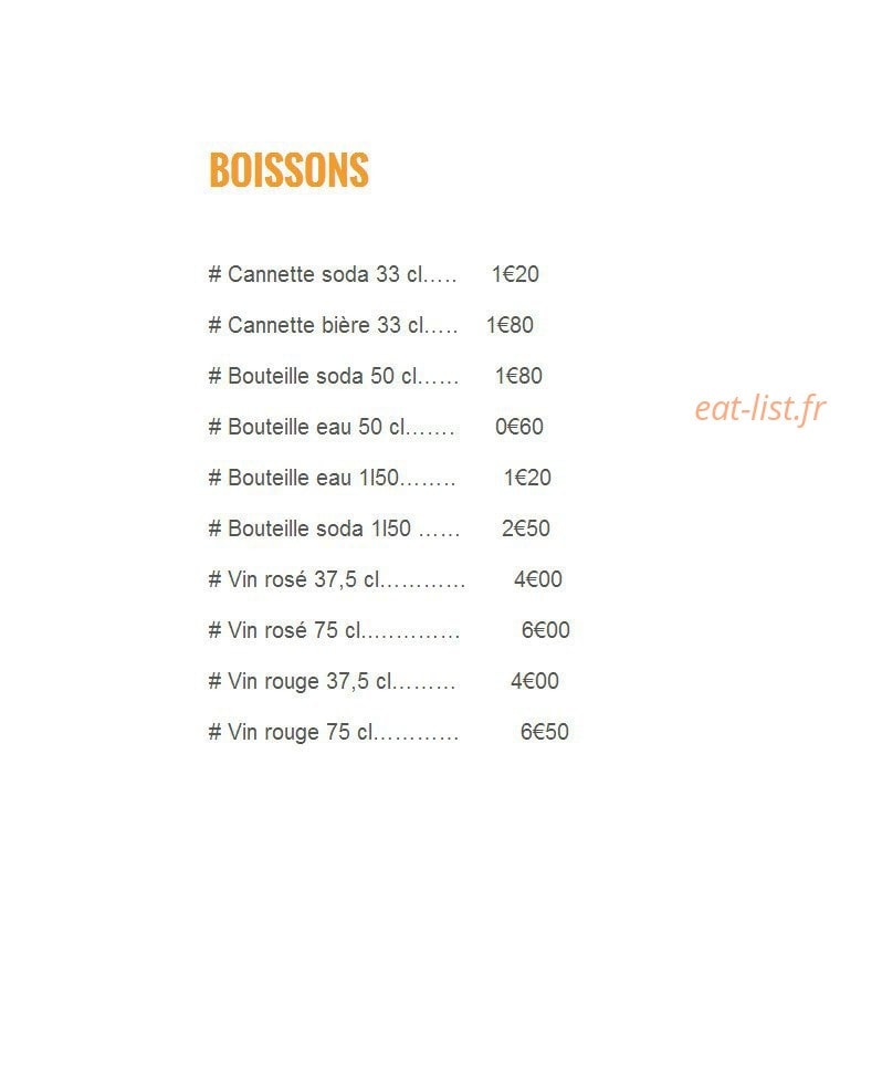 La Pizzetta — carte page 9