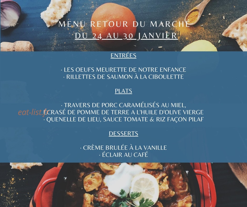 La Trattoria — carte page 1