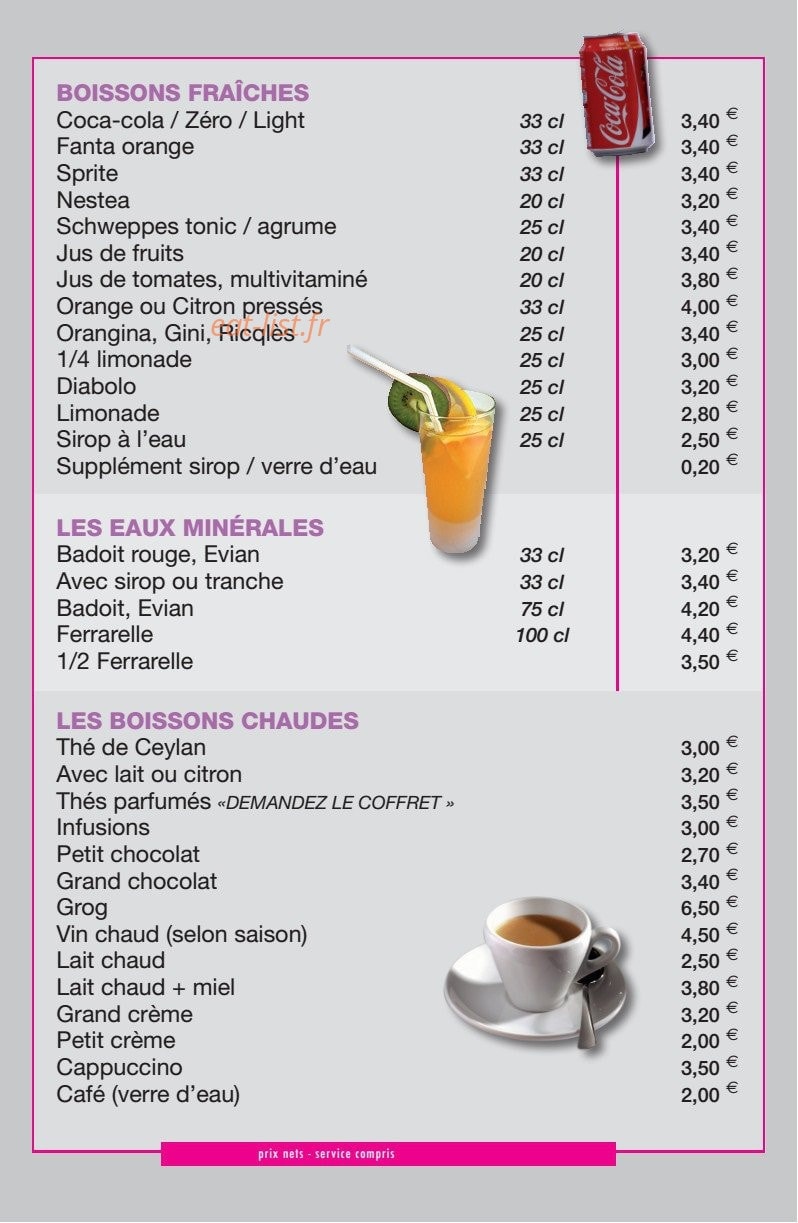 Le Caveau — carte page 6