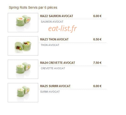 Le Patio — carte page 6