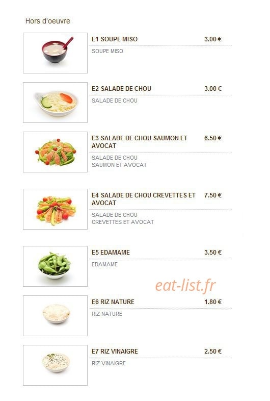 Le Patio — carte page 1